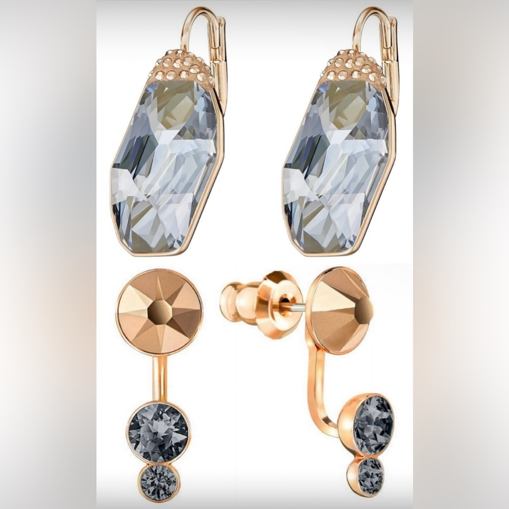 BUNDLE OF 2 pairs ( Folio and Slake Dot ) of Authentic Swarovski Earrings. BNIB.